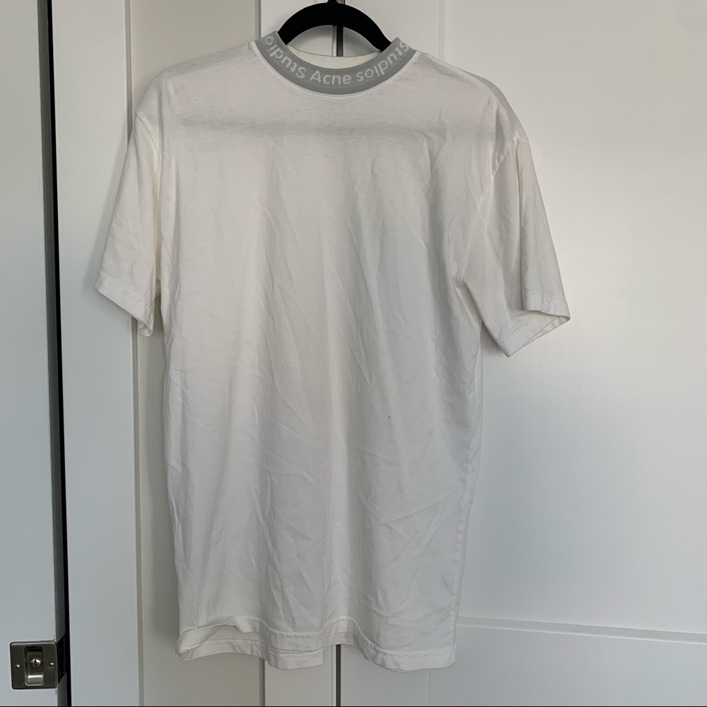 Acne Studios Navid Neck Logo Tee
